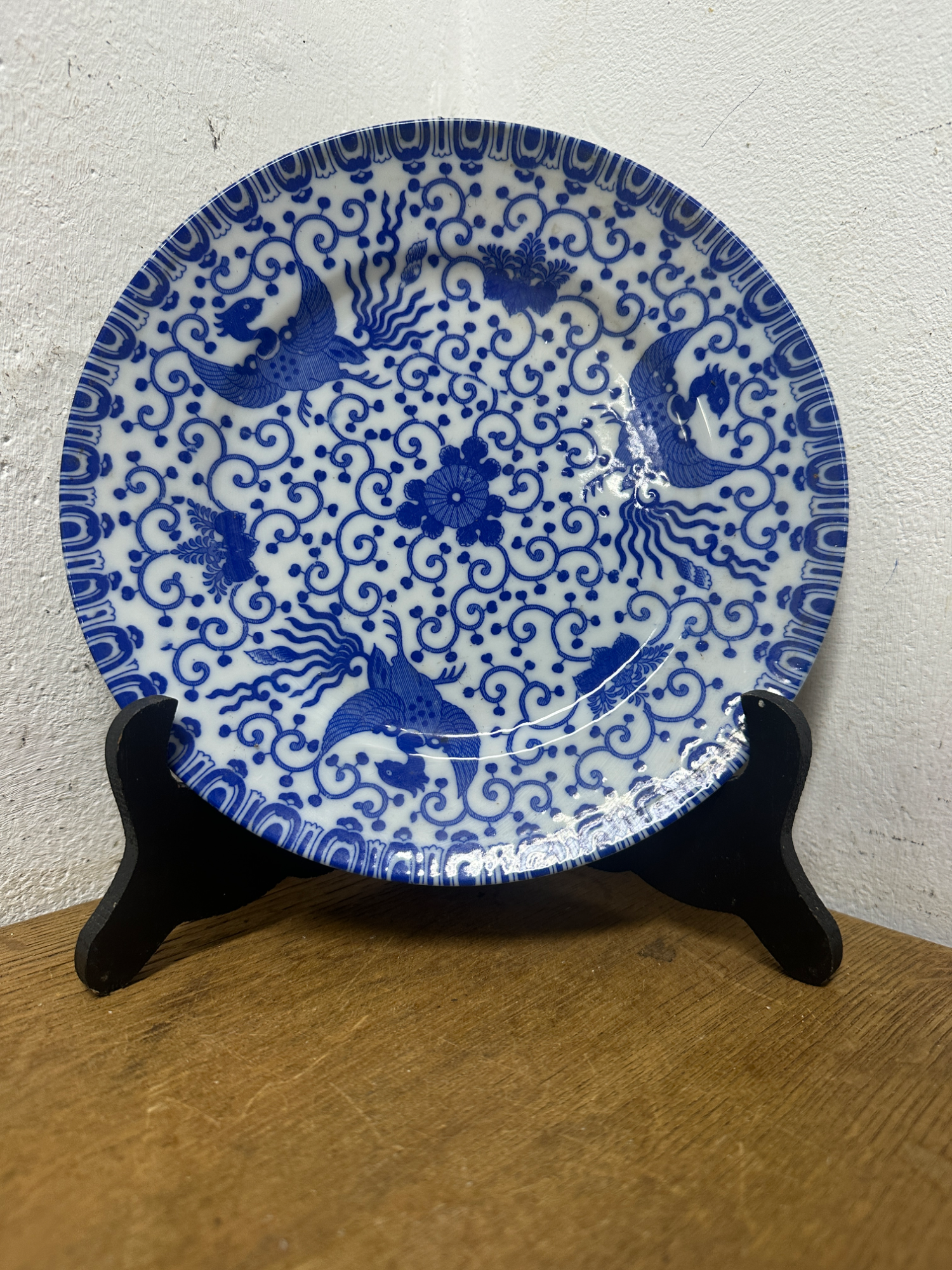 Porcelánový talíř s motivem fénixů – Japonsko, Matsunaga Ginza - Ostatní - Antik Spomyšl