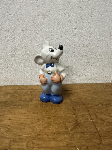 Porcelánová figurka myšáka - značena - Antik Spomyšl