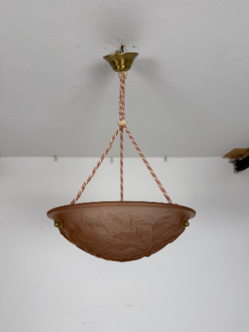 Lustr Art Deco s antickým vzorem vlčích máků - Antik Spomyšl